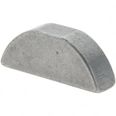 Value Collection - #505 Standard Woodruff Key - 5/8" Long x 5/32" Wide, Steel - Eagle Tool & Supply