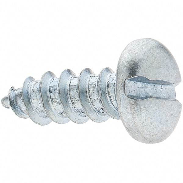 Value Collection - #14 Pan Head Slotted Sheet Metal Screw - Steel, 3/4" Length Under Head, Grade 2 - Eagle Tool & Supply