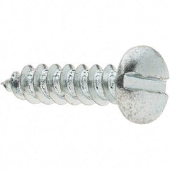 Value Collection - #14 Pan Head Slotted Sheet Metal Screw - Steel, 1" Length Under Head, Grade 2 - Eagle Tool & Supply