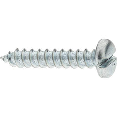 Value Collection - #14 Pan Head Slotted Sheet Metal Screw - Steel, 1-1/4" Length Under Head, Grade 2 - Eagle Tool & Supply