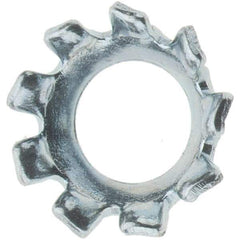 Value Collection - #6 Screw, Steel Countersunk External Tooth Lock Washer - Zinc-Plated, Grade 2 - Eagle Tool & Supply