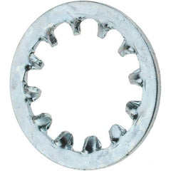 Value Collection - 1/2" Screw, Steel Internal Tooth Lock Washer - Zinc-Plated, Grade 2 - Eagle Tool & Supply