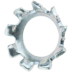 Value Collection - #10 Screw, Steel Countersunk External Tooth Lock Washer - Zinc-Plated, Grade 2 - Eagle Tool & Supply