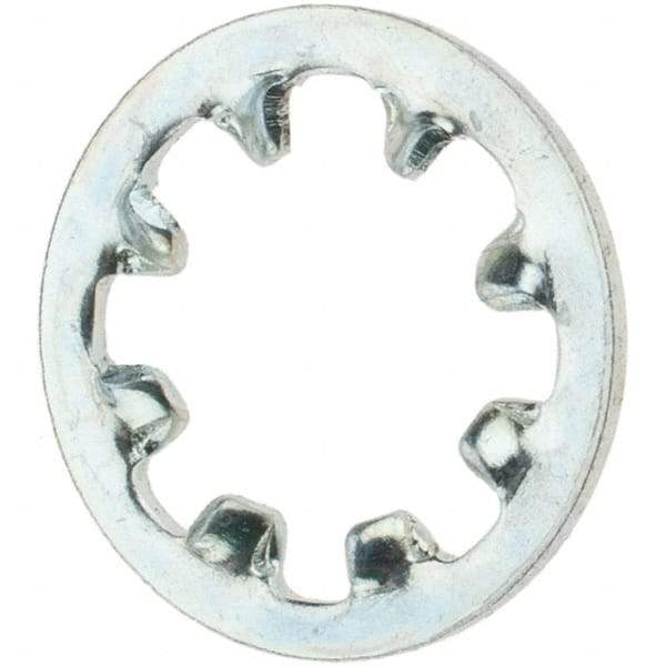 Value Collection - #12 Screw, Steel Internal Tooth Lock Washer - Zinc-Plated, Grade 2 - Eagle Tool & Supply