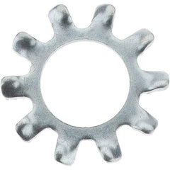 Value Collection - 1/4" Screw, Steel External Tooth Lock Washer - Zinc-Plated, Grade 2 - Eagle Tool & Supply