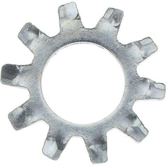 Value Collection - #10 Screw, Steel External Tooth Lock Washer - Zinc-Plated, Grade 2 - Eagle Tool & Supply
