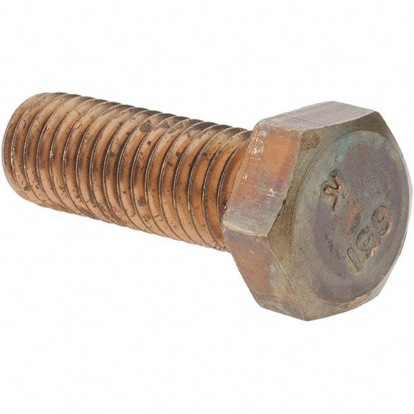 Value Collection - 1/2-13 UNC, 1-1/2" Length Under Head Hex Head Cap Screw - Silicon Bronze, 3/4" Hex - Eagle Tool & Supply