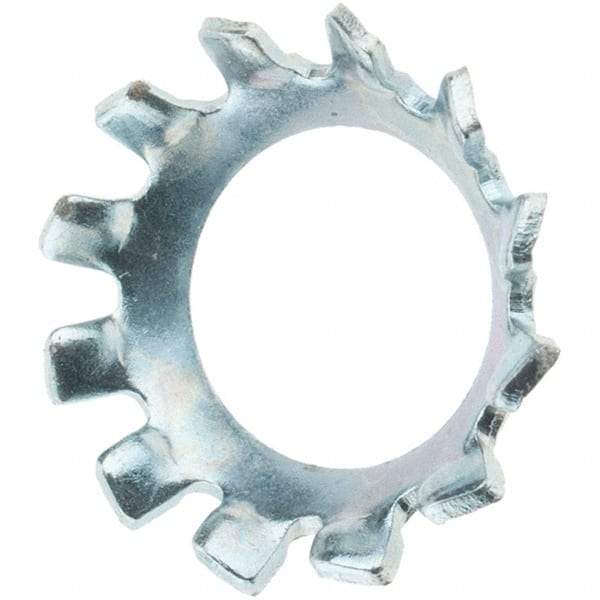 Value Collection - 1/4" Screw, Steel Countersunk External Tooth Lock Washer - Zinc-Plated, Grade 2 - Eagle Tool & Supply