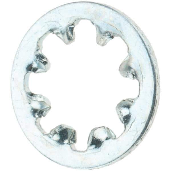 Value Collection - #8 Screw, Steel Internal Tooth Lock Washer - Zinc-Plated, Grade 2 - Eagle Tool & Supply