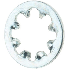 Value Collection - #8 Screw, Steel Internal Tooth Lock Washer - Zinc-Plated, Grade 2 - Eagle Tool & Supply
