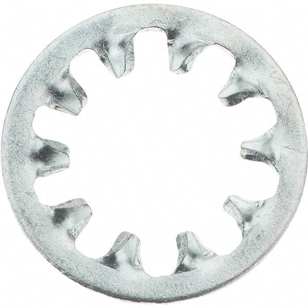 Made in USA - 5/16" Screw, Steel Internal Tooth Lock Washer - Zinc-Plated, Grade 2 - Eagle Tool & Supply