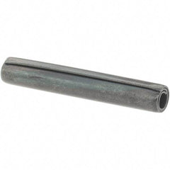 Value Collection - 5/32" Diam x 1" Long Coiled Spring Pin - Grade 1070-1090 Alloy Steel, Black Oxide Finish - Eagle Tool & Supply