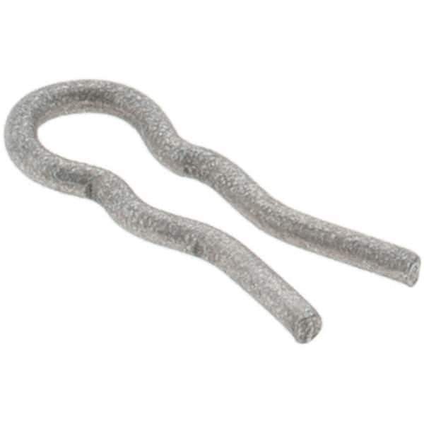Value Collection - 3/32" Groove, 23/64" Long, Plain Spring Steel Hair Pin Clip - 1/16" Clip Diam, 0.026" Shaft Diam, Grade 2 - Eagle Tool & Supply