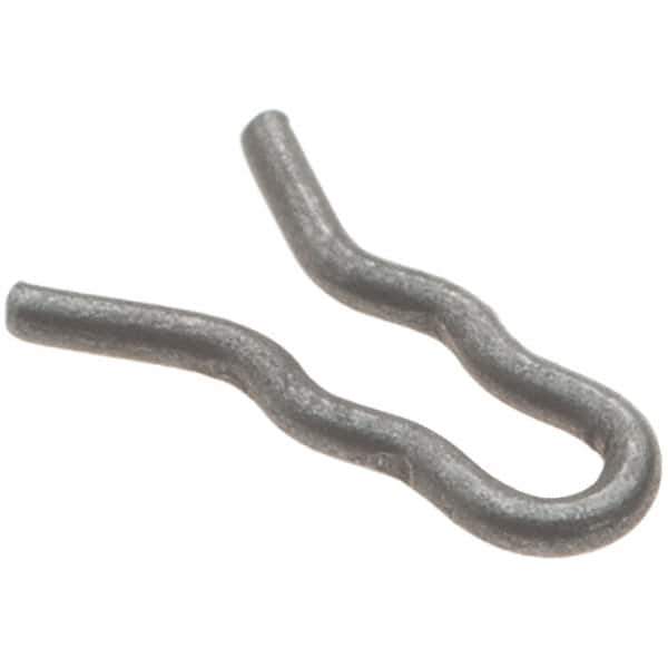 Value Collection - 5/64" Groove, 9/32" Long, Plain Spring Steel Hair Pin Clip - 1/16" Clip Diam, 0.026" Shaft Diam, Grade 2 - Eagle Tool & Supply