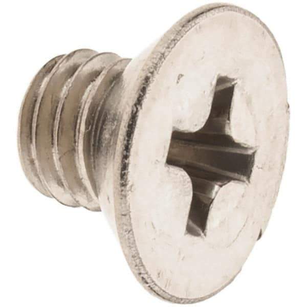 Value Collection - #10-32 UNC, 1/4" OAL Phillips Drive Machine Screw - Oval Head, Grade 18-8 Stainless Steel, Uncoated, Without Washer - Eagle Tool & Supply