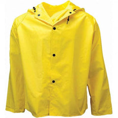 Neese - Size L Yellow Rain & Flame Resistant/Retardant Rain Jacket - Eagle Tool & Supply