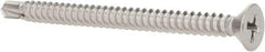 Value Collection - #10, Flat Head, Phillips Drive, 2-1/2" OAL, #3 Point, Self Drilling Screw - Grade 410 Stainless Steel - Eagle Tool & Supply