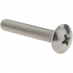 Value Collection - #10-32 UNF, 1-1/4" Length Under Head Phillips Drive Machine Screw - Truss Head, Grade 18-8 Stainless Steel, Uncoated, Without Washer - Eagle Tool & Supply