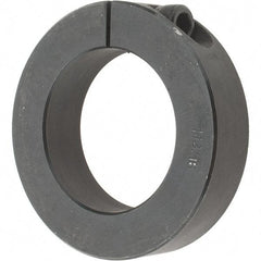 Value Collection - 1-13/16" Bore, Steel, One Piece One Piece Split Shaft Collar - 2-7/8" Outside Diam, 11/16" Wide - Eagle Tool & Supply