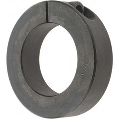 Value Collection - 1-11/16" Bore, Steel, One Piece One Piece Split Shaft Collar - 2-3/4" Outside Diam, 11/16" Wide - Eagle Tool & Supply