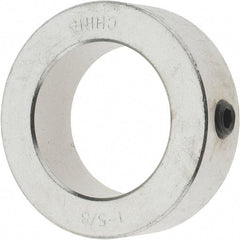 Value Collection - 1-5/8" Bore, Steel, Set Screw Shaft Collar - 2-1/2" Outside Diam, 13/16" Wide - Eagle Tool & Supply