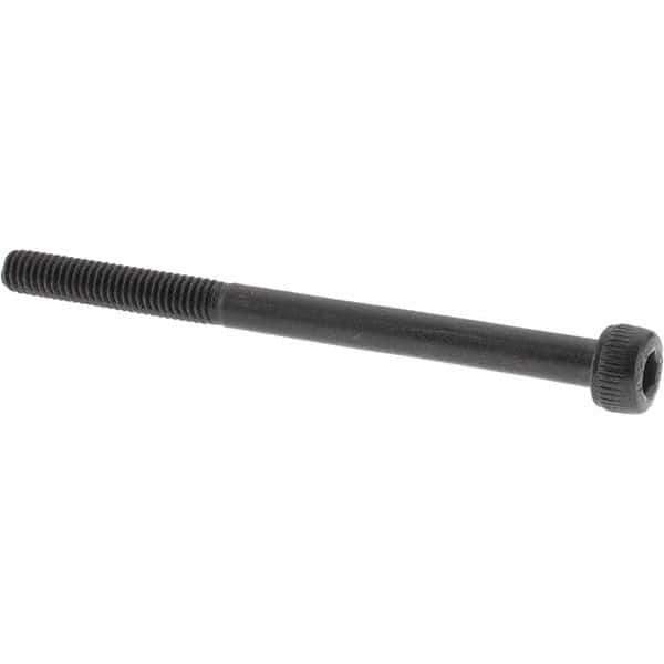 Value Collection - M4x0.70 Metric Coarse Hex Socket Drive, Socket Cap Screw - Grade 12.9 Alloy Steel, Black Oxide Finish, Partially Threaded, 55mm Length Under Head - Eagle Tool & Supply
