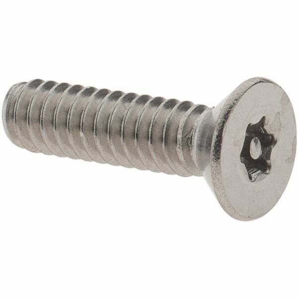 Value Collection - #10-24 UNC Pin In Torx Drive, Flat Screw - Grade 18-8 Stainless Steel, Uncoated, 3/4" OAL - Eagle Tool & Supply