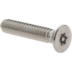 Value Collection - #10-24 UNC Pin In Torx Drive, Flat Screw - Grade 18-8 Stainless Steel, Uncoated, 1" OAL - Eagle Tool & Supply