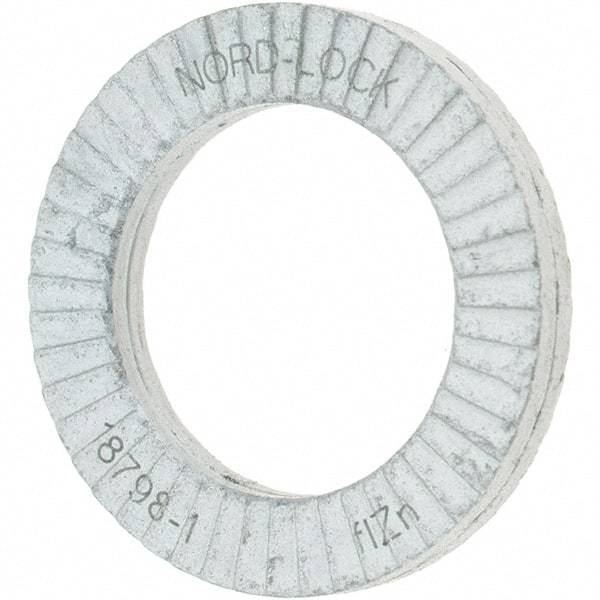 Value Collection - 0.7677" OD, Zinc Flake, Wedge Lock Washer - Grade 2, 0.5039 to 0.5197" ID - Eagle Tool & Supply