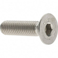 Value Collection - M8x1.25 Metric Coarse Hex Socket Drive, 90° Flat Screw - Grade 316 & Austenitic A4 Stainless Steel, Partially Threaded, 30mm OAL - Eagle Tool & Supply