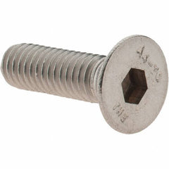 Value Collection - M6x1.00 Metric Coarse Hex Socket Drive, 90° Flat Screw - Grade 316 & Austenitic A4 Stainless Steel, Partially Threaded, 20mm OAL - Eagle Tool & Supply