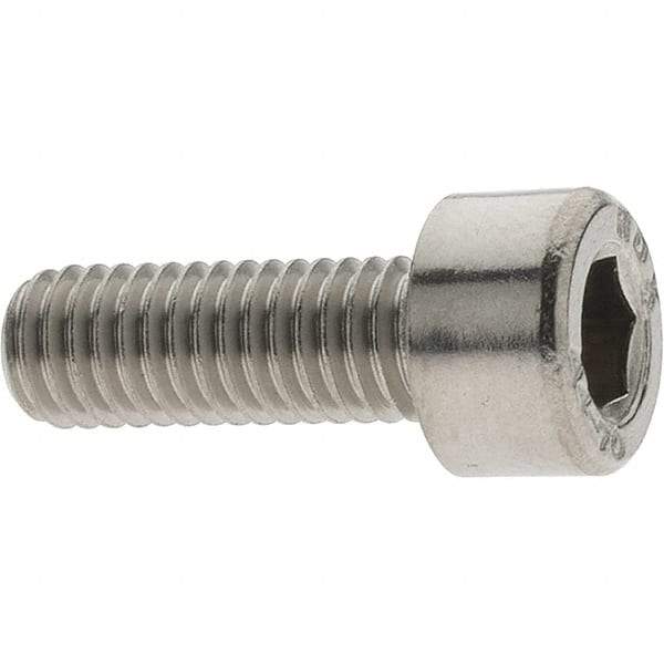 Value Collection - M5x0.80 Metric Coarse Hex Socket Drive, Socket Cap Screw - Grade 316 & Austenitic A4 Stainless Steel, Uncoated, Fully Threaded, 14mm Length Under Head - Eagle Tool & Supply