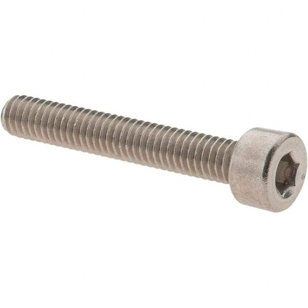 Value Collection - M4x0.70 Metric Coarse Hex Socket Drive, Socket Cap Screw - Grade 316 & Austenitic A4 Stainless Steel, Uncoated, Partially Threaded, 25mm Length Under Head - Eagle Tool & Supply