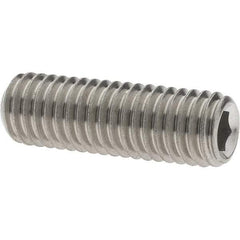 Value Collection - M8x1.25 Metric Coarse, 25mm OAL, Cup Point Set Screw - Grade 18-8 & Austenitic A2 Stainless Steel, 4mm Key - Eagle Tool & Supply