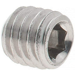 Value Collection - M5x0.80 Metric Coarse, 5mm OAL, Cup Point Set Screw - Grade 18-8 & Austenitic A2 Stainless Steel, 2.5mm Key - Eagle Tool & Supply