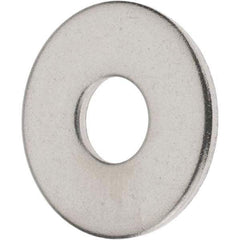 Value Collection - M10 Screw, Grade 18-8 Stainless Steel Fender Flat Washer - 10.5mm ID x 30mm OD, Plain Finish - Eagle Tool & Supply