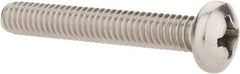 Value Collection - #12-24 UNC, 1-1/2" Length Under Head Phillips Drive Machine Screw - Pan Head, Grade 18-8 Stainless Steel, Uncoated, Without Washer - Eagle Tool & Supply