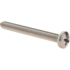 Value Collection - #10-24 UNC, 1-3/4" Length Under Head Phillips Drive Machine Screw - Pan Head, Grade 18-8 Stainless Steel, Uncoated, Without Washer - Eagle Tool & Supply