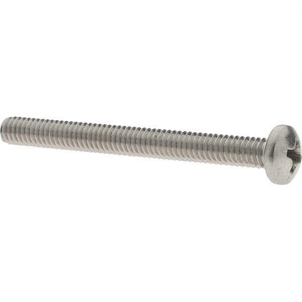 Value Collection - #8-32 UNC, 1-3/4" Length Under Head Phillips Drive Machine Screw - Pan Head, Grade 18-8 Stainless Steel, Uncoated, Without Washer - Eagle Tool & Supply