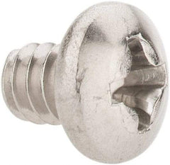 Value Collection - #6-32 UNC, 3/16" Length Under Head Phillips Drive Machine Screw - Pan Head, Grade 18-8 Stainless Steel, Uncoated, Without Washer - Eagle Tool & Supply