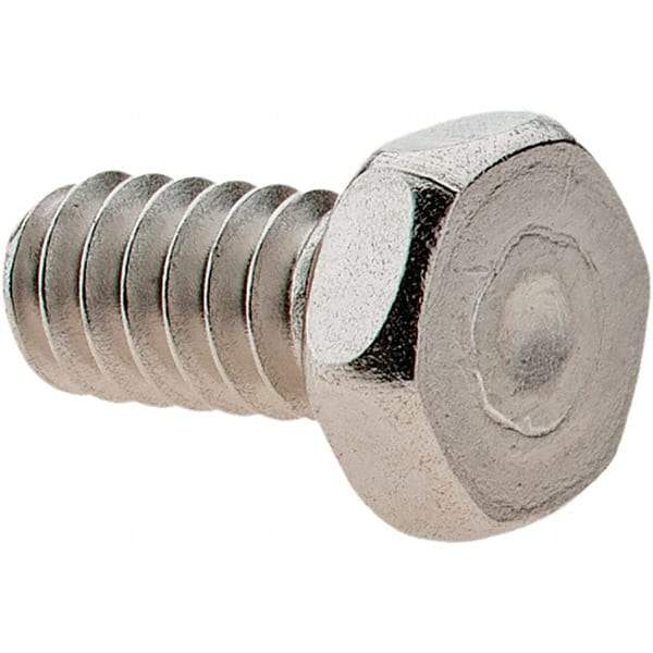 Value Collection - #10-24 UNC, 3/8" Length Under Head Hex Drive Machine Screw - Hex Head, Grade 18-8 Stainless Steel, Uncoated, Without Washer - Eagle Tool & Supply