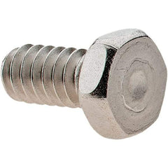 Value Collection - #10-24 UNC, 3/8" Length Under Head Hex Drive Machine Screw - Hex Head, Grade 18-8 Stainless Steel, Uncoated, Without Washer - Eagle Tool & Supply
