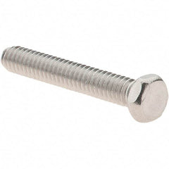 Value Collection - #8-32 UNC, 1" Length Under Head Hex Drive Machine Screw - Hex Head, Grade 18-8 Stainless Steel, Uncoated, Without Washer - Eagle Tool & Supply