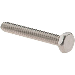 Value Collection - #6-32 UNC, 1" Length Under Head Hex Drive Machine Screw - Hex Head, Grade 18-8 Stainless Steel, Uncoated, Without Washer - Eagle Tool & Supply