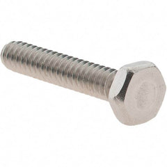 Value Collection - #6-32 UNC, 3/4" Length Under Head Hex Drive Machine Screw - Hex Head, Grade 18-8 Stainless Steel, Uncoated, Without Washer - Eagle Tool & Supply