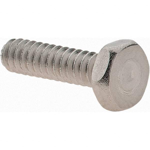 Value Collection - #6-32 UNC, 1/2" Length Under Head Hex Drive Machine Screw - Hex Head, Grade 18-8 Stainless Steel, Uncoated, Without Washer - Eagle Tool & Supply