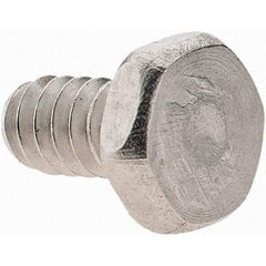 Value Collection - #6-32 UNC, 1/4" Length Under Head Hex Drive Machine Screw - Hex Head, Grade 18-8 Stainless Steel, Uncoated, Without Washer - Eagle Tool & Supply