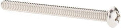 Value Collection - 1/4-20 UNC, 3" Length Under Head Phillips Drive Machine Screw - Round Head, Grade 18-8 Stainless Steel, Uncoated, Without Washer - Eagle Tool & Supply