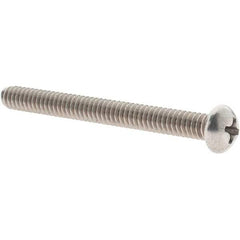 Value Collection - #10-24 UNC, 2" Length Under Head Phillips Drive Machine Screw - Round Head, Grade 18-8 Stainless Steel, Uncoated, Without Washer - Eagle Tool & Supply