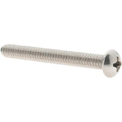 Value Collection - #10-24 UNC, 1-3/4" Length Under Head Phillips Drive Machine Screw - Round Head, Grade 18-8 Stainless Steel, Uncoated, Without Washer - Eagle Tool & Supply